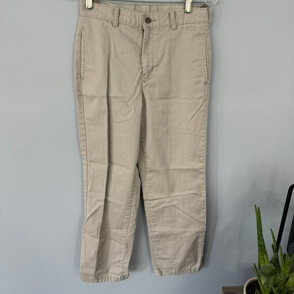 George Boys Adjustable Waist Light Khaki Pants Size 14 w/ Pockets School Uniform - Picture 1 of 6